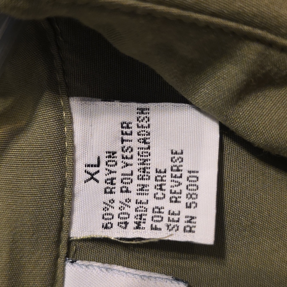 Croft & Barrow Olive Button-Up Blouse - Picture 3 of 7